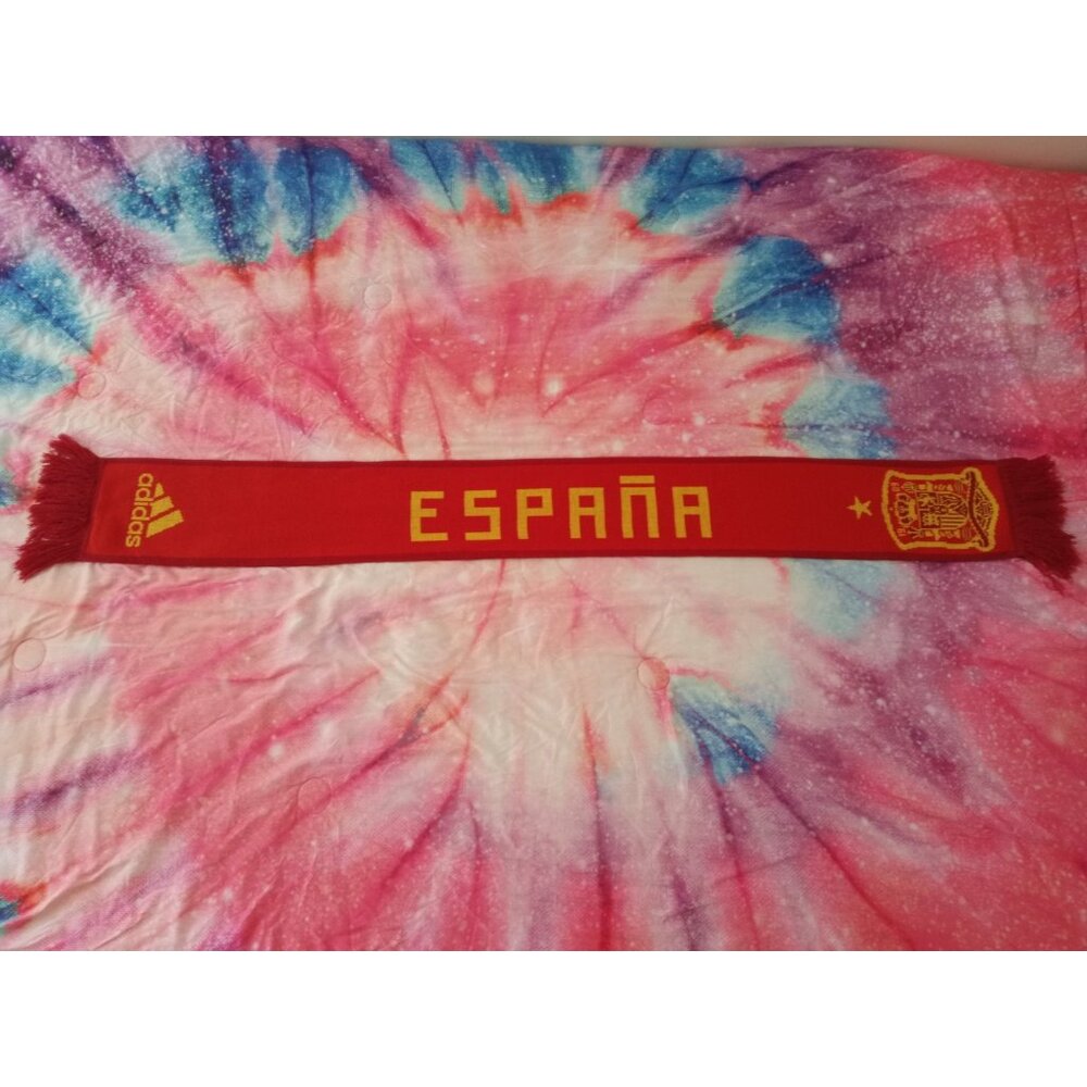 Spain Soccer Adidas Red Yellow Scarf Bufanda Football España FIFA World Cup 2010